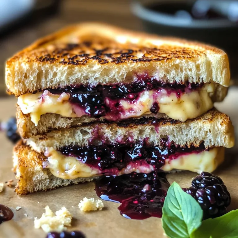 Balsamic Blackberry Brie Grilled Cheese