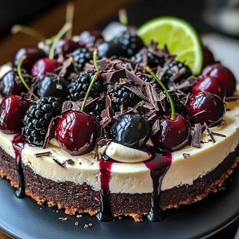Bourbon Biscuit Cherry Cheesecake Tart