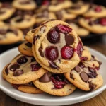 Cherry Chocolate Chip Cookies with Mocha Chips