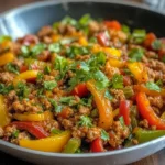 Ground Turkey and Bell Pepper Skillet