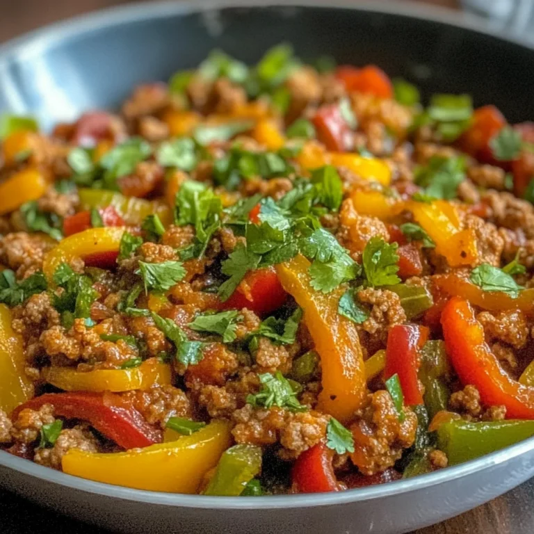 Ground Turkey and Bell Pepper Skillet