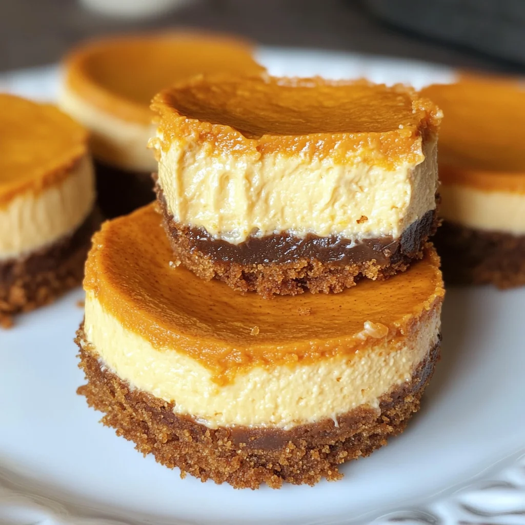 Mini Pumpkin Cheesecakes