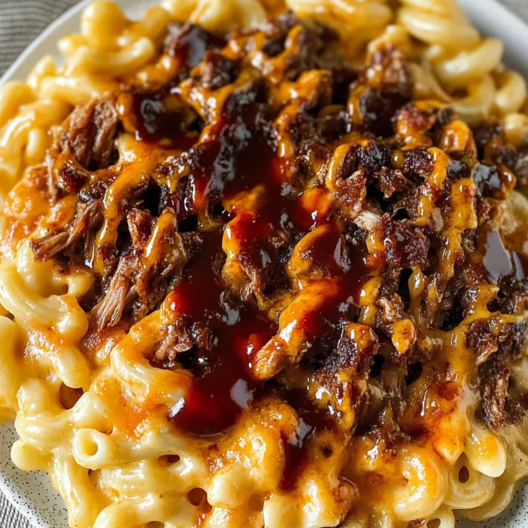 Pulled beef Mac and Cheese