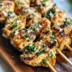Ranch Garlic Parmesan Chicken Skewers