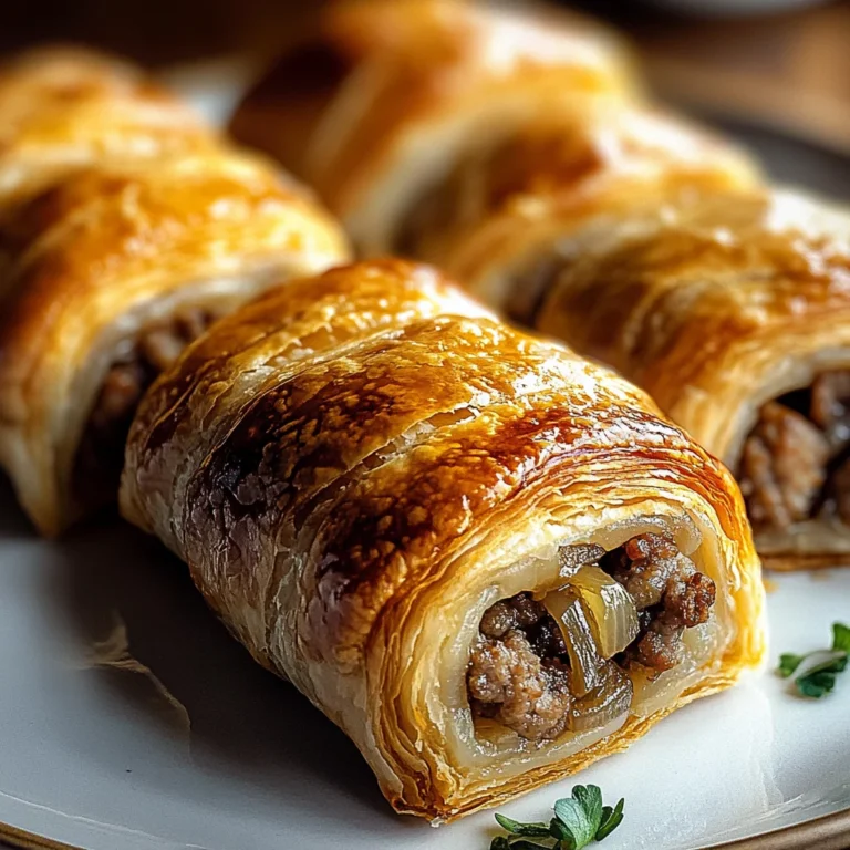 Savory French Onion Sausage Rolls