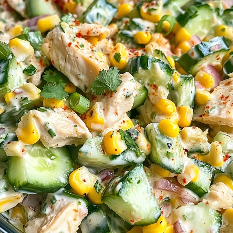 Street Corn Creamy Cucumber Salad