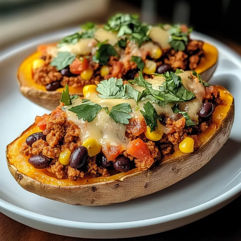 Stuffed Sweet Potatoes with Spiced Turkey and Black Beans