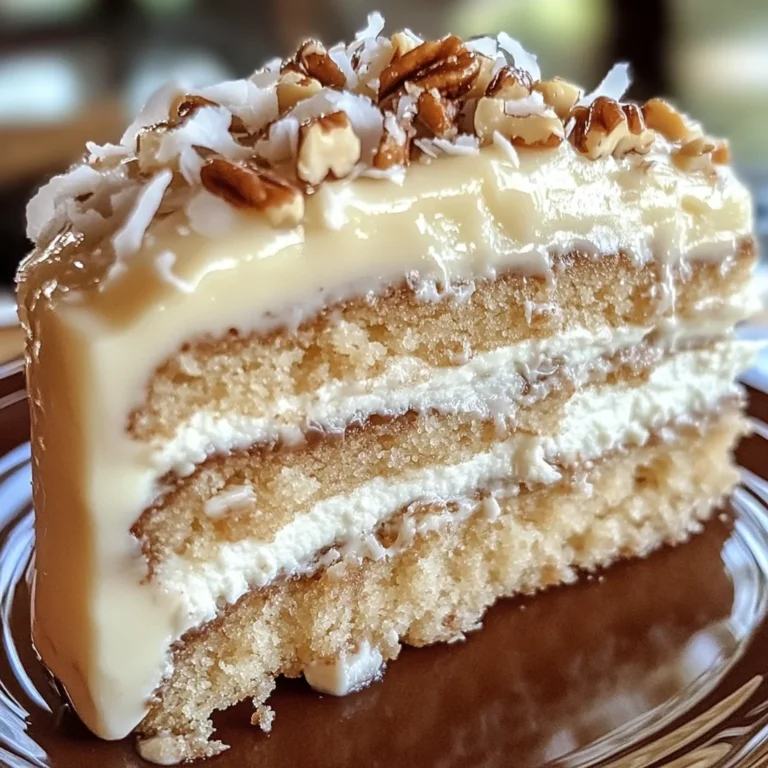 White German Chocolate Cake with Cheesecake Center