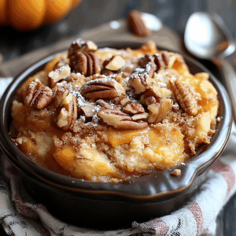 Pumpkin Pecan Cobbler