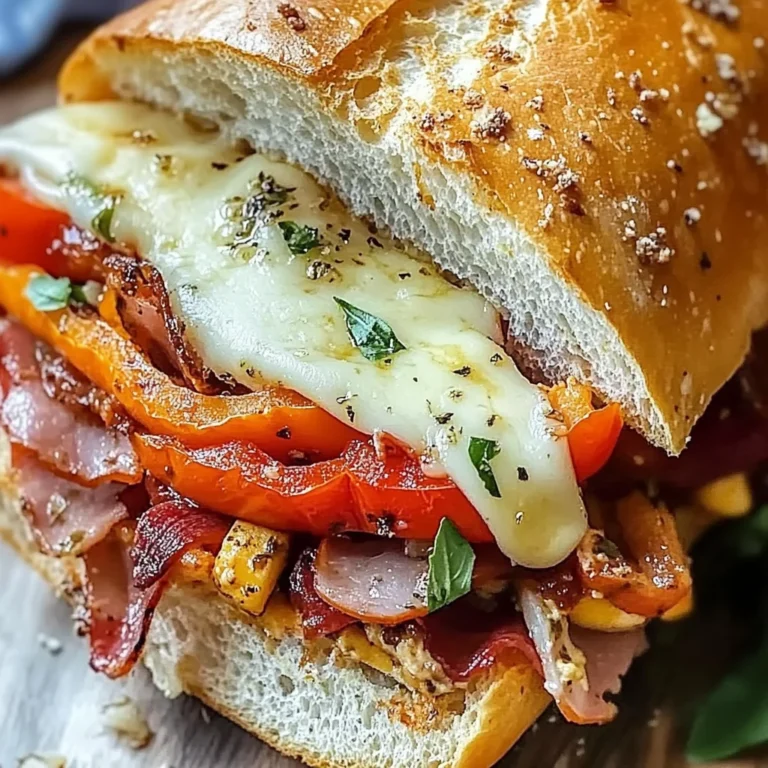 Baked Italian Grinder Sandwiches