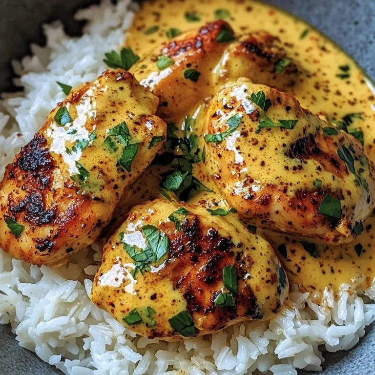 Creamy Peri-Peri Chicken Over Garlic Rice
