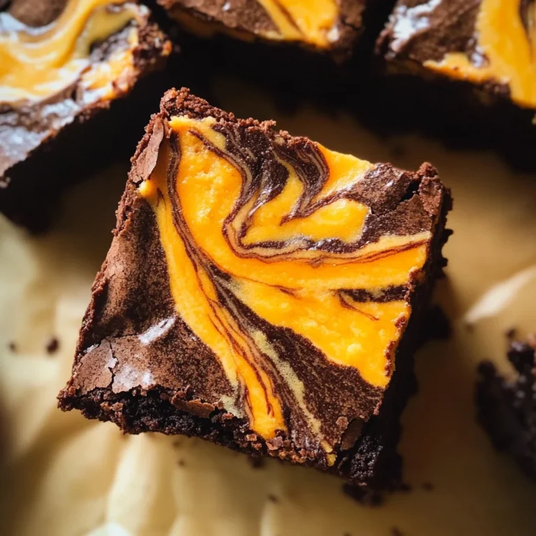Halloween Cream Cheese Swirl Brownies