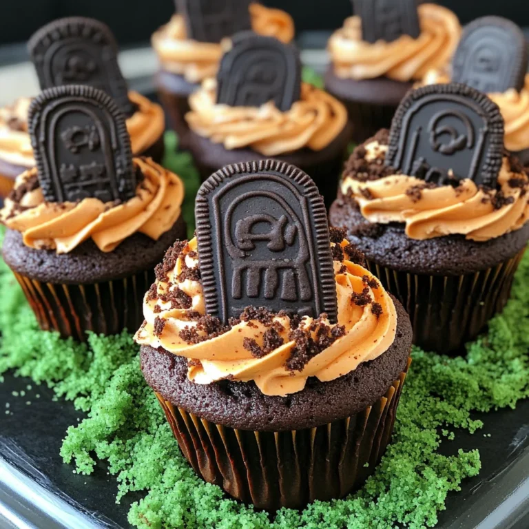 Halloween Graveyard Cupcakes