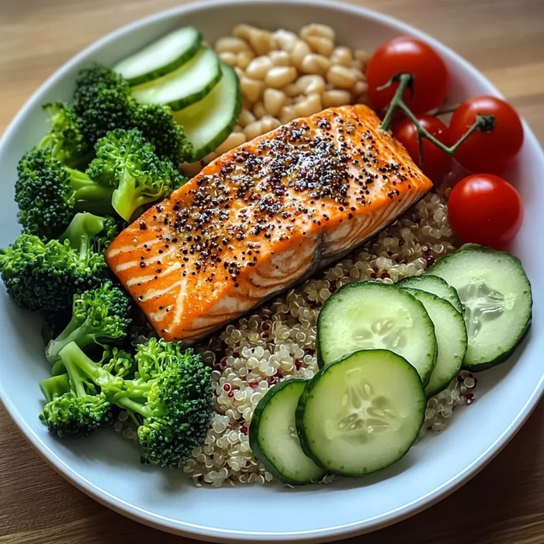 Lemon-Pepper Salmon Quinoa Plate