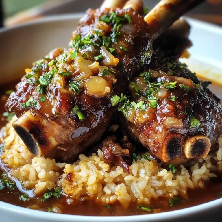 Lemongrass-Ginger Lamb Shank with Coconut Rice
