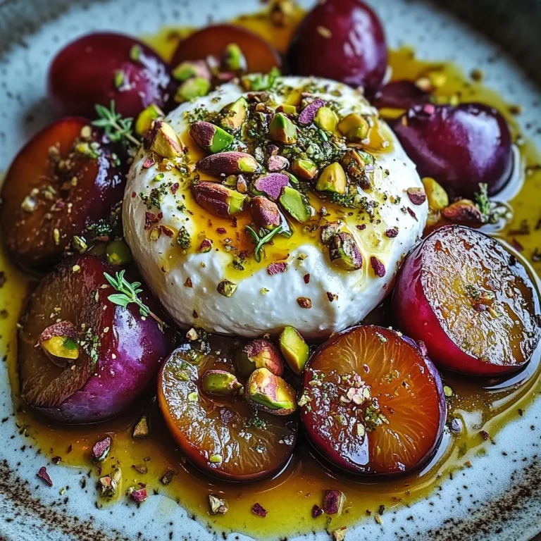 Roasted Plum and Burrata Salad