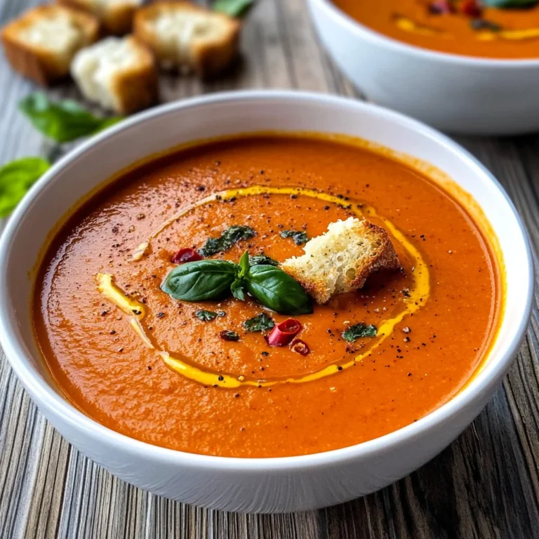 Roasted Red Pepper Soup Recipe