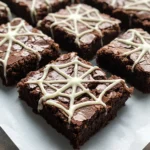 Spider Web Brownies