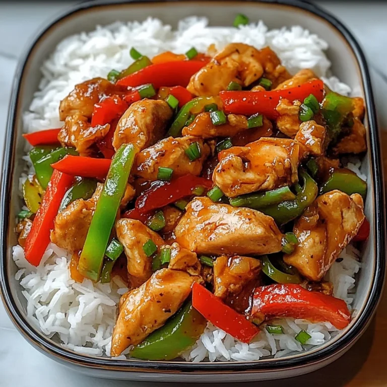 Sweet & Spicy Chicken Stir-Fry with Rice