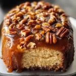 Upside-Down Caramel Pecan Cake