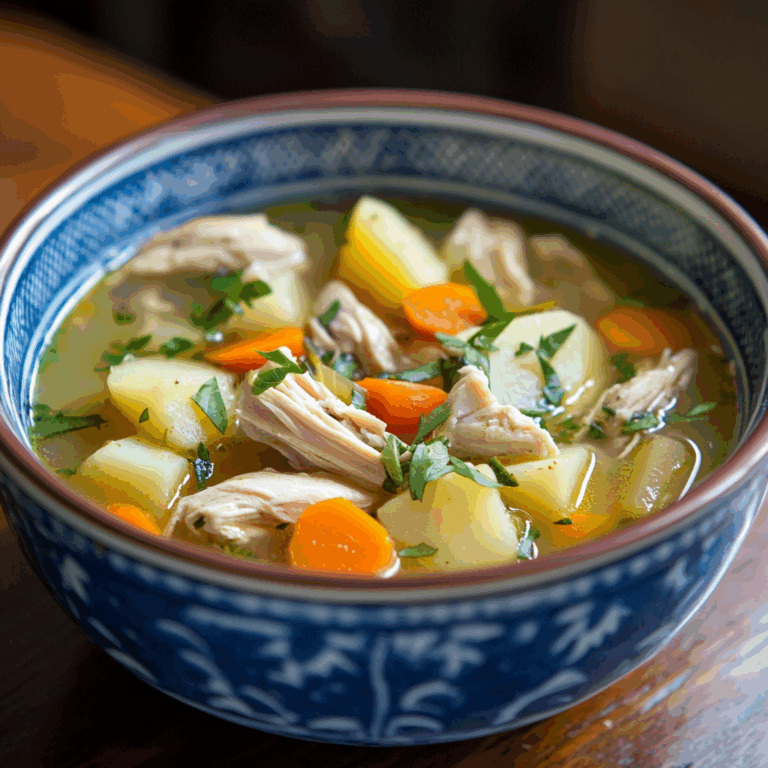 Comforting Chicken Soup with Potatoes