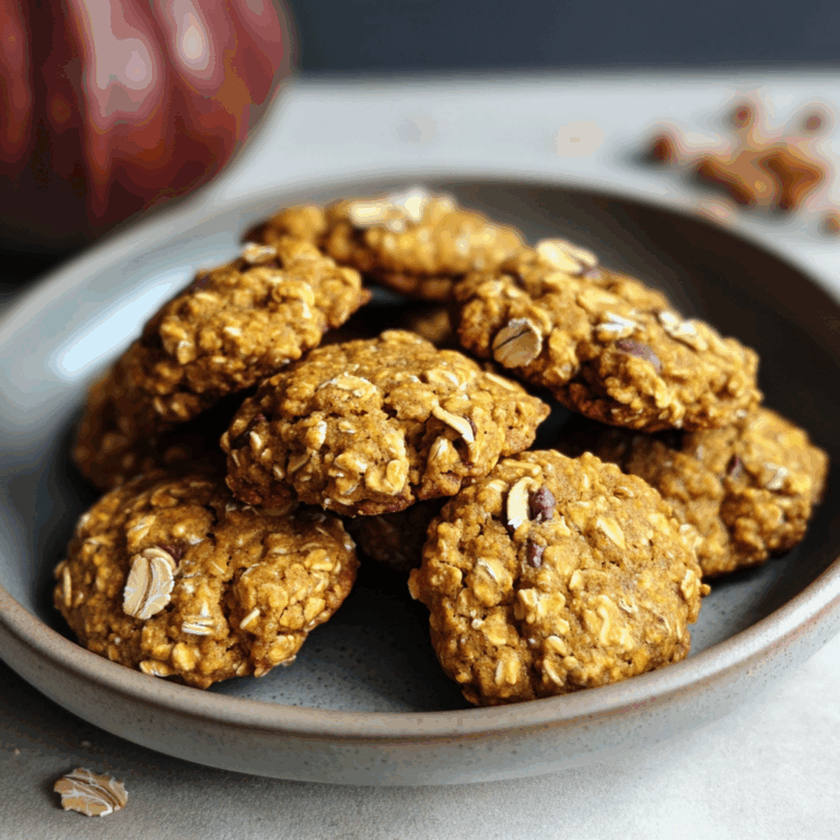 Healthy Pumpkin Oat Cookies