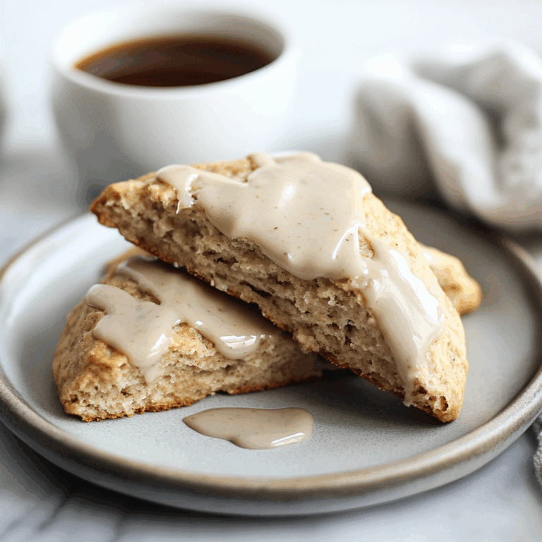 Homemade Chai Scones with Maple Chai Glaze