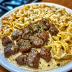 Cheesy Cajun Beef Tortellini in Creamy Garlic Alfredo