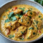 Creamy Coconut Chicken Curry with Naan