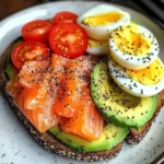 Smoked Salmon & Avocado Toast Power Plate