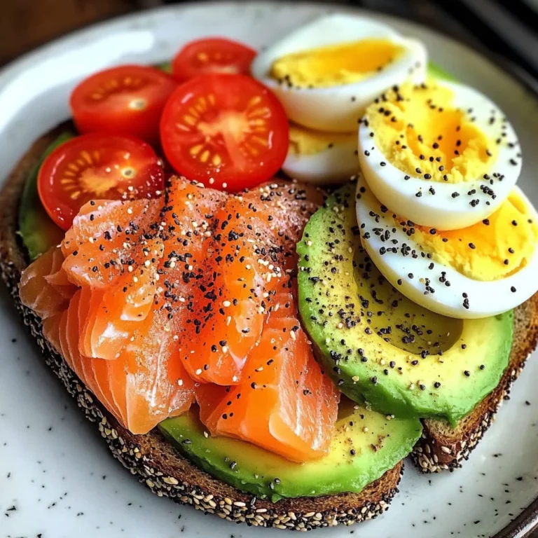 Smoked Salmon & Avocado Toast Power Plate