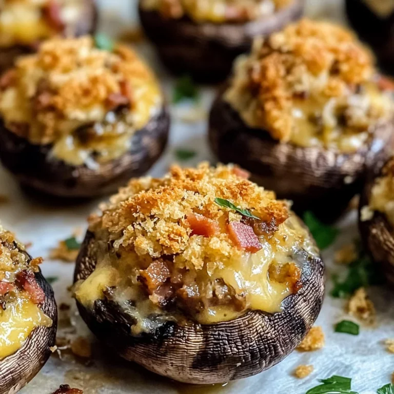 Smoky Stuffed Mushrooms